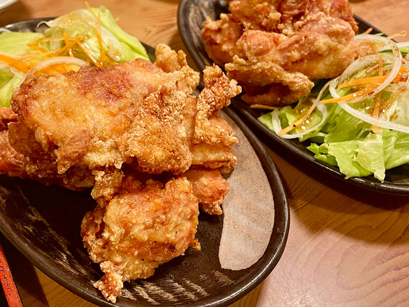 炭火焼鳥 母屋 焼き鳥丼 豚汁 からあげ