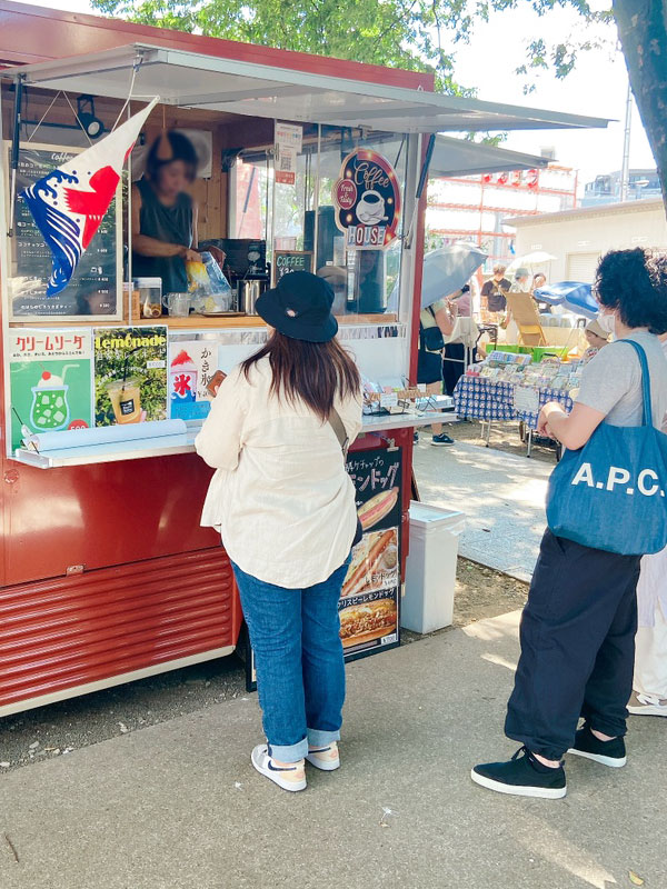 母神 手創り市 キッチンカー クリスピーレモンドッグ