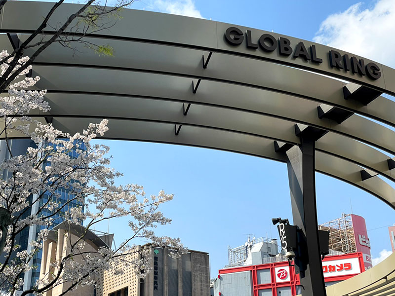 桜 満開 お花見 屋台 イベント 池袋西口公園 グローバルリング