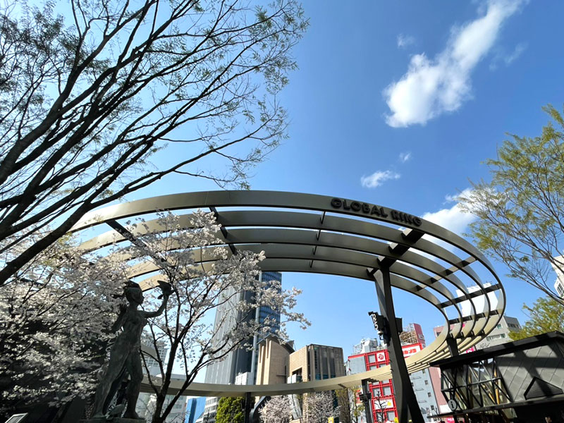 桜 満開 お花見 屋台 イベント 池袋西口公園 グローバルリング